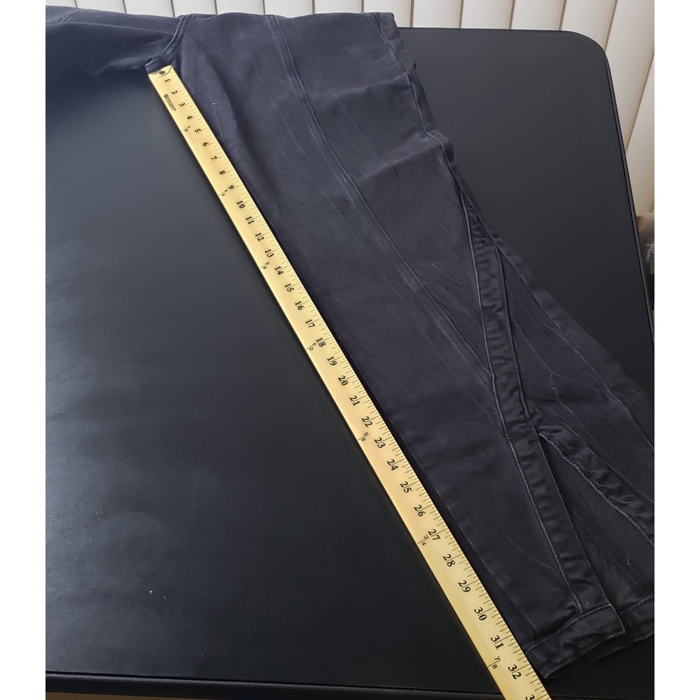 Free People We The Free Midnight Black Jeans 31 Curvy Mona Flare Split Hem NWT - Picture 10 of 11